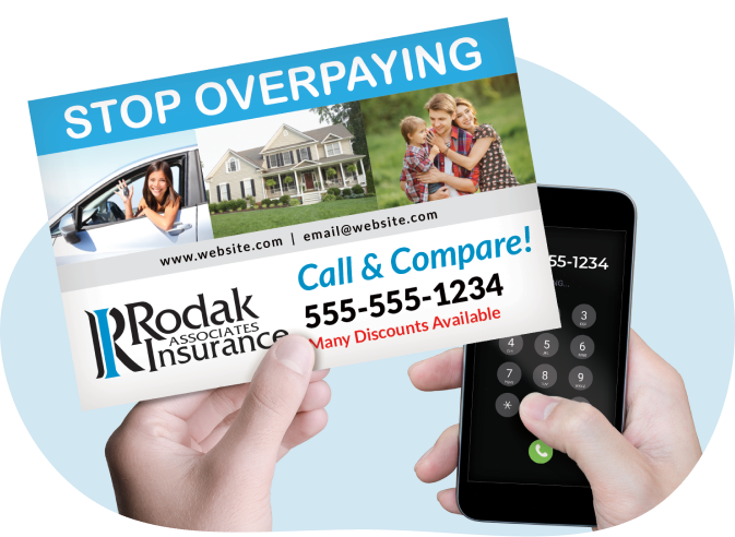 Callling_A_Insurance_Provider_From_A_Marketing_Postcard