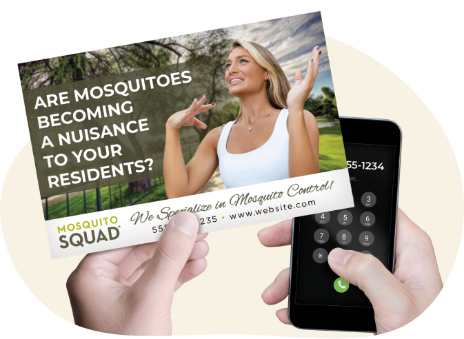 Callling_A_Pest_Control_Company_From_A_Marketing_Postcard