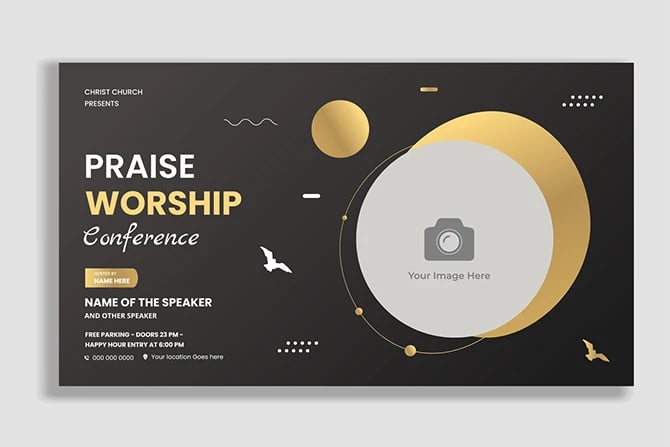 Church praise and worship conference social media ministry design