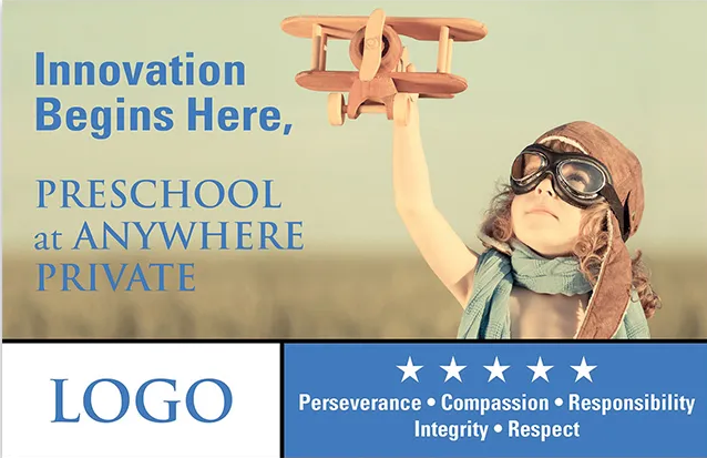 Effective_Childare_Private_School_Marketing_Postcard_Example_2_Front