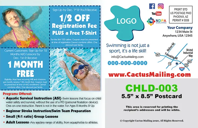 Effective_Childare_Private_School_Marketing_Postcard_Example_8_Back