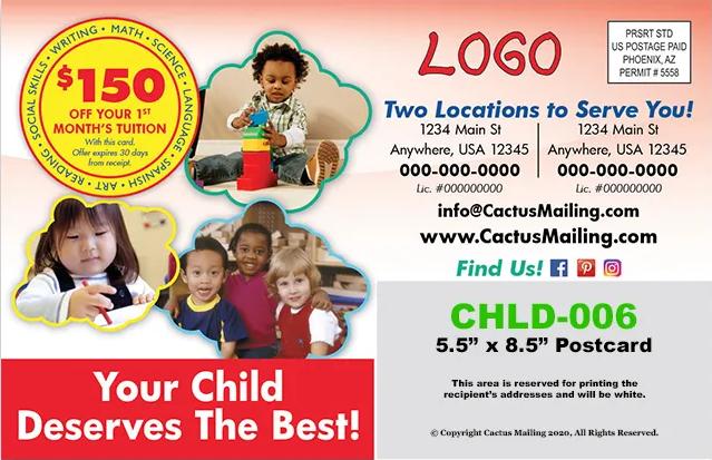 Effective_Childare_Private_School_Marketing_Postcard_Example_9_Back