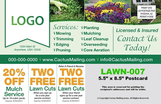 Effective_Landscaping_And_Lawn_Care_Marketing_Postcard_Example_2_Back