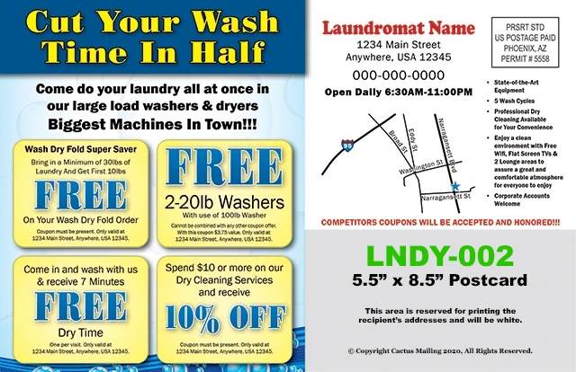 Effective_Dry_Cleaner_Laundromat_Marketing_Postcard_Example_1_Back