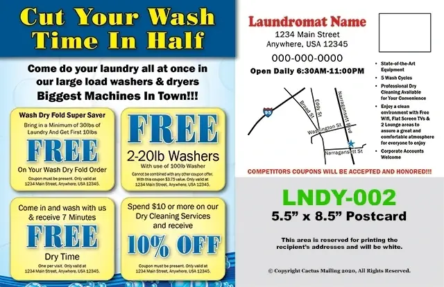 Effective_Dry_Cleaner_Laundromat_Marketing_Postcard_Example_1_Back