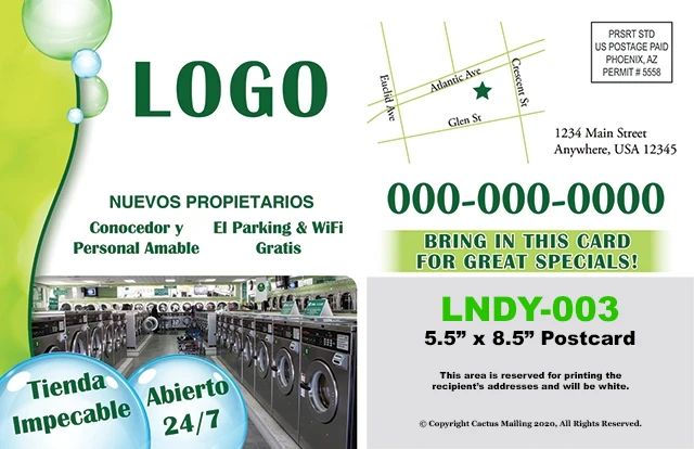 Effective_Dry_Cleaner_Laundromat_Marketing_Postcard_Example_7_Back