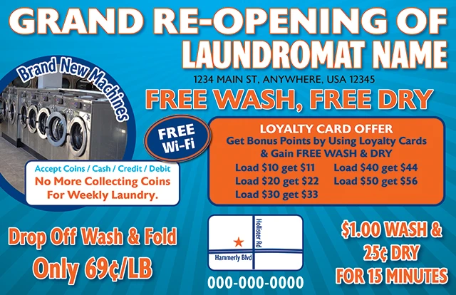 Effective_Dry_Cleaner_Laundromat_Marketing_Postcard_Example_6_Front