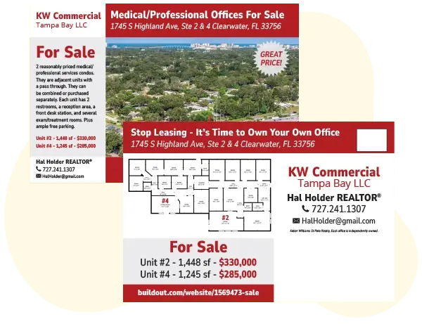 An example of a successful direct mail postcard for commercial real estate broker