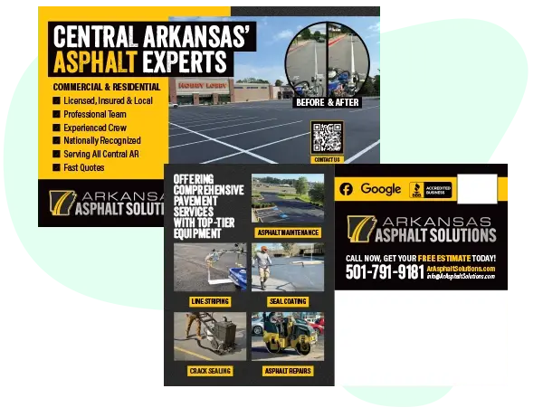 An example of a successful direct mail postcard for an asphalt contractor