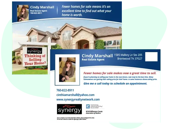 An example of a successful direct mail postcard for a realtor