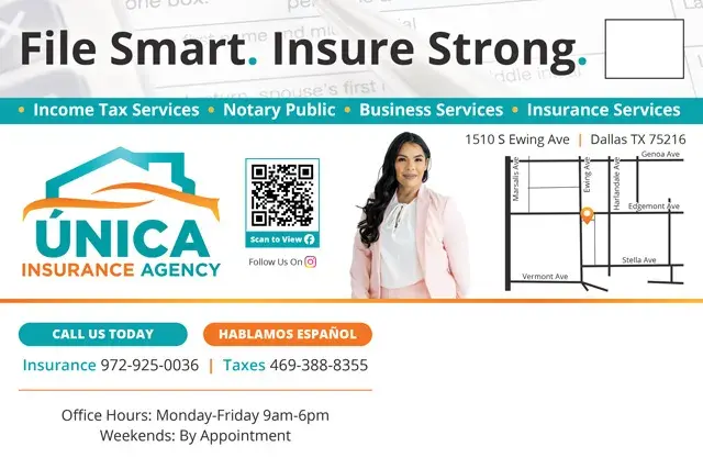 An example of the back of a direct mail postcard for an accounting firm.