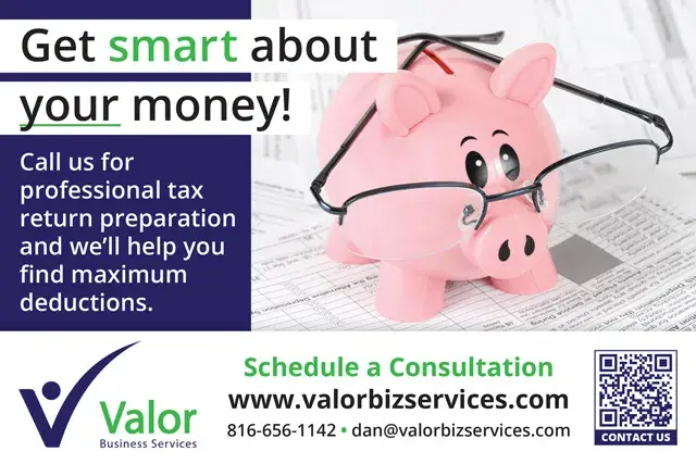 An example of the front of a direct mail postcard for an accounting firm.