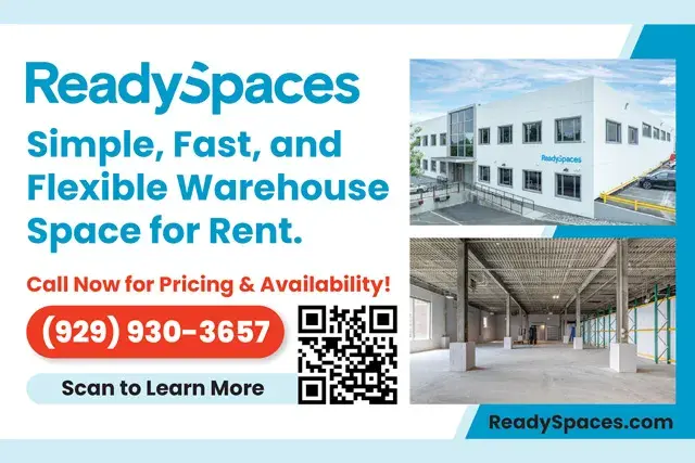 An example of the front of a direct mail postcard for a commercial property manager