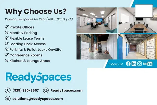 An example of the back of a direct mail postcard for a commercial property manager