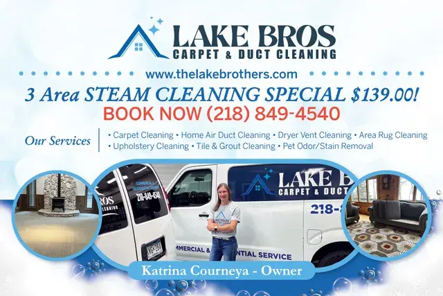 An example of the front of a direct mail postcard for a carpet cleaning contractor