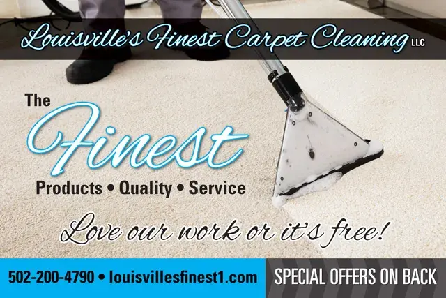 An example of the front of a direct mail postcard for a carpet cleaning company