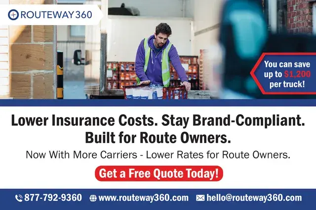 An example of the front of a direct mail postcard for a commercial shipping insurance agency