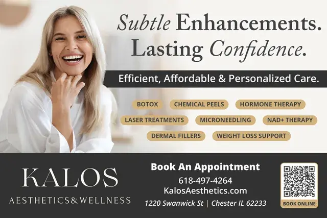 An example of the front of a direct mail postcard for a beauty and wellness center