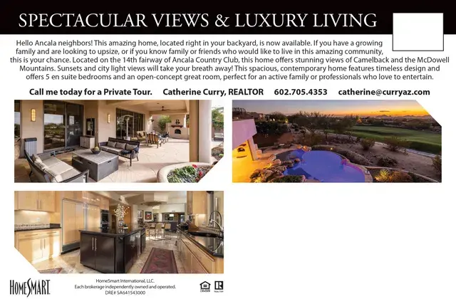 An example of the back of a direct mail postcard for a real Estate Broker