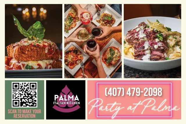 An example of the front of a direct mail postcard for an Italian restaurant