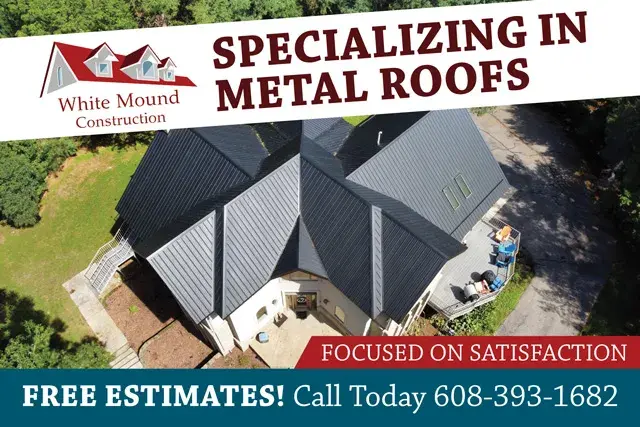 An example of the front of a direct mail postcard for a roofing contractor